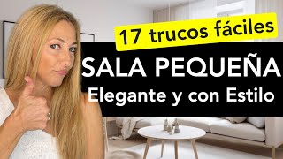 ✅ Mejores trucos para SALAS PEQUEÑAS  17 Tips para decorar una SALA pequeña [upl. by Dobbins]