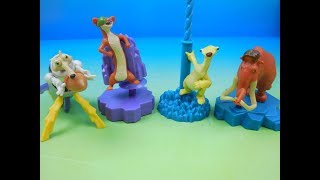 2016 ICE AGE COLLISION COURSE ARCTIC BUDDIES COMPLETE SET OF 4 JOLLIBEE FIGURES VIDEO REVIEW [upl. by Lemraj]