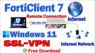 How to Download and Install FortiClient 7 on Windows 11 PC or Laptop [upl. by Esinet]