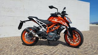 KTM 390 Duke  Start up and Sound [upl. by Sixela]