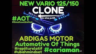 all new vario 125150 CLONE DARI VLOGRETROFIT PERTAMA [upl. by Tap]