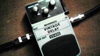 Behringer Vintage Delay VD400 Demo [upl. by Natelson]