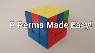 NEW R PERMS MADE EASY  R Perm Tutorial Ra amp Rb Algorithms amp Fingertricks  Mike Shi [upl. by Ehcor]