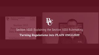 Section 1033 Explaining the Section 1033 Rulemaking [upl. by Attenohs621]