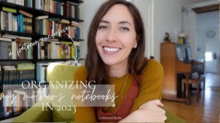 How I organize my motherteacher notebooks  Planner Commonplace Journal  More  COMMON MOM [upl. by Laurent]