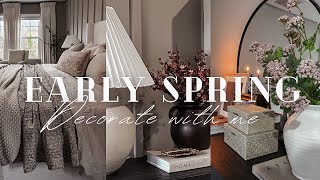 Decorate with me  Bedroom Refresh  Early Spring decor 2024 [upl. by Euqinad]