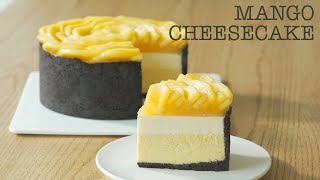 단무지 김밥 아닙니다 망고케이크 입니다 😭No bake Full of mango Mango Cheesecake [upl. by Aronle257]