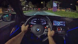 2022 BMW M4 Competition xDrive POV Night Drive 3D AudioASMR [upl. by Myrtia962]