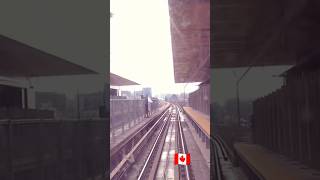 Canada Line SkyTrain rolling through the upcoming Capstan infill Station in Richmond BC 🚊🍁🇨🇦 [upl. by Suryt]