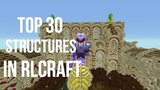 RLCraft Best Structures Top 30 [upl. by Enicar]