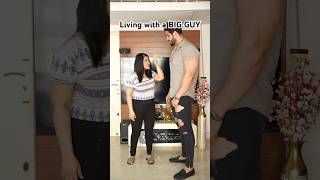 Tall boy and short girl love story🤣 Living with Big guy🔥Sachin Mann Shorts🔥 Comedy Laugh Viral [upl. by Soneson433]