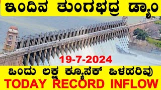 1972024 Record Inflow l ತುಂಗಭದ್ರ ಡ್ಯಾಮ್ ಮಟ್ಟ ಒಳಹರಿವು ಎಷ್ಟಿದೆ l TB Dam Water level ‎‎BealertJob [upl. by Massimo62]