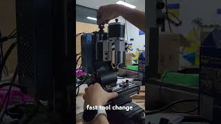 Mini fast tool change spindleAnyone want ATC machine milling driling cncmachinetool diy [upl. by Mcspadden]