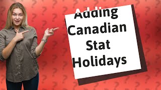 How do I add Canadian stat holidays to Outlook Calendar [upl. by Engedi391]