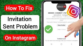 Fix Instagram Invite Sent Problem  Instagram Message Invite Send Problem [upl. by Jeu]