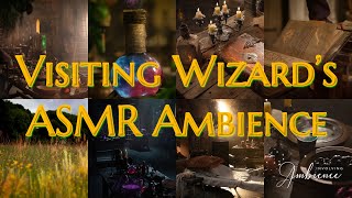 quotVisiting Wizardsquot ASMR Ambience  Fire Rain Bubbling Sounds Nature Sounds Inspired by Merlin [upl. by Hallimaj]