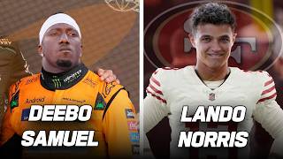 LandoNorris Teaches Deebo Samuel How to be a Formula 1 Driver  Game Recognize Game [upl. by Absa516]