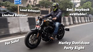 Preowned Harley Davidson Forty Eight for Sale  Full Review  ALL ABOUT BIKES INDIA [upl. by Hamachi]