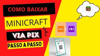 COMO BAIXAR MINECRAFT VIA PIX POR 099 [upl. by Asiel]