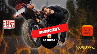 Test échappement moto ALIEXPRESS à 40€ sur TDM850 [upl. by Wilburt775]