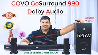 GOVO GoSurround 990 525W Dolby Audio Soundbar  Under 10000 Dolby Soundbar  Soundbar Sale [upl. by Norrahc]