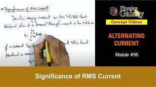 Class 12 Physics  Alternating Current  5 Significance of RMS Current  For JEE amp NEET [upl. by Abigael]