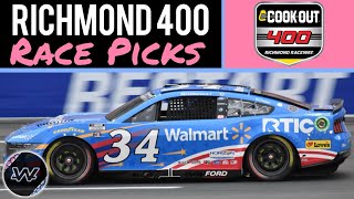 My 2024 NASCAR Cookout 400 at Richmond Race Picks  Stewart Haas in the Mix for a WIN [upl. by Rangel]