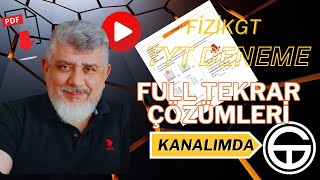 Fizik Deneme Sınavı I 7 SORU 7 NET I TYT Hazırlık  Zor ve Orta Seviye Sorular [upl. by Notsnhoj]