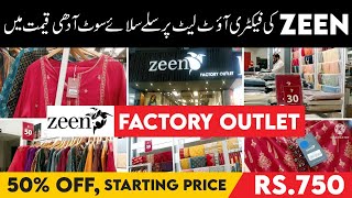 Woww😱😯Zbardast discount on Zeen Factory Outlet Rawalpindi😱50 Off  Stitched amp Unstitched suits👍 [upl. by Fitzsimmons]