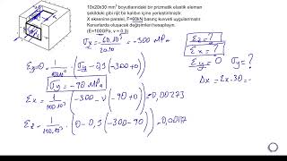 3 Boyutta Genel Hooke Yasası Soru Çözümleri1 [upl. by Mandelbaum]