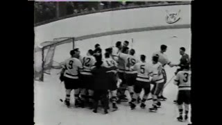 1955 Stanley cup final highlights Detroit vs Montreal [upl. by Oriane]