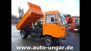 Multicar M26 Kipper Baujahr 2000 Allrad 4x4 wwwautoungarde [upl. by Inttirb726]