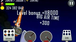 Hill Climb Racing \ Moon \ 4606 meters on Dragster [upl. by Ellocin]