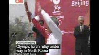 Olympic Torch Relay North Korea Live Coverage [upl. by Trilbie792]