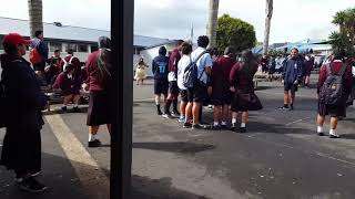 Tongan language week at tamaki college My niece being a true tongan chick MAFANAS KI AI GIRL😍 [upl. by Maillil]