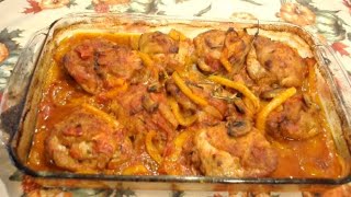 Chicken cacciatore  Oven baked [upl. by Mahalia365]