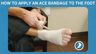 How to Apply an Ace Bandage to the Foot [upl. by Niel408]