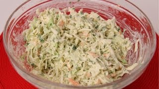 Homemade Coleslaw Recipe  Laura Vitale  Laura in the Kitchen Episode 416 [upl. by Haraf]