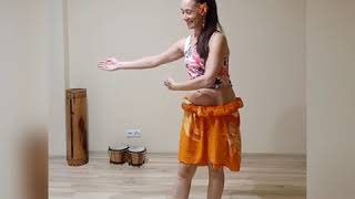 Tahitian Dance Basic step quotVARUquot with Hinatea [upl. by Madox]