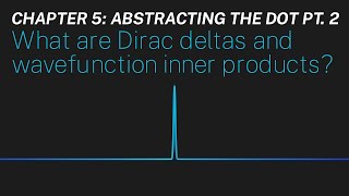 Ch 5 What are Dirac deltas and wavefunction inner products  Maths of Quantum Mechanics [upl. by Ciapas345]