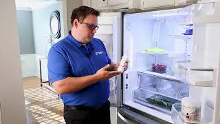 How To Replace the Water Filter in your LG French Door Refrigerator Filter Model NP LT700P [upl. by Oleg]