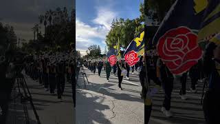 Michigan marching band performs in the Rose Bowl Parade [upl. by Ellevart]