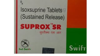 Suprox sr tablet uses in pregnancy in Hindi  suprox sr tablet  isoxuprine tablet uses in pregnancy [upl. by Aittam]