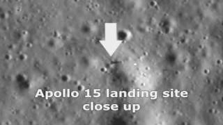 APOLLO LANDING SITES PHOTOGRAPHED [upl. by Abihsot]