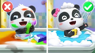 I Love Bath Song  Monster Loves Bathwater  Good Habits Song  Nursery Rhyme amp Kids Songs  BabyBus [upl. by Gardal]