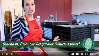 Sedona vs Excalibur Dehydrator Comparison By The Raw Food Kitchen [upl. by Raval983]