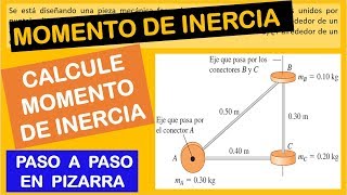 VÍDEO 01  Calcule el MOMENTO DE INERCIA del diseño de la pieza mecánica ESTÁTICA  FÍSICA [upl. by Kaia]