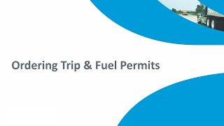 Ordering a Trip or Fuel Permit from Comdata Permit Services [upl. by Drobman961]