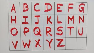 Learn how to write Alphabets A to Z Alphabets ABCD  Part13  DRR Kids Show [upl. by Eisaj725]