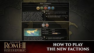 Total War ROME 2  The 9 Factions of Rise of the Republic [upl. by Eneloc]